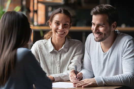 Couple meeting with Financial Advisor