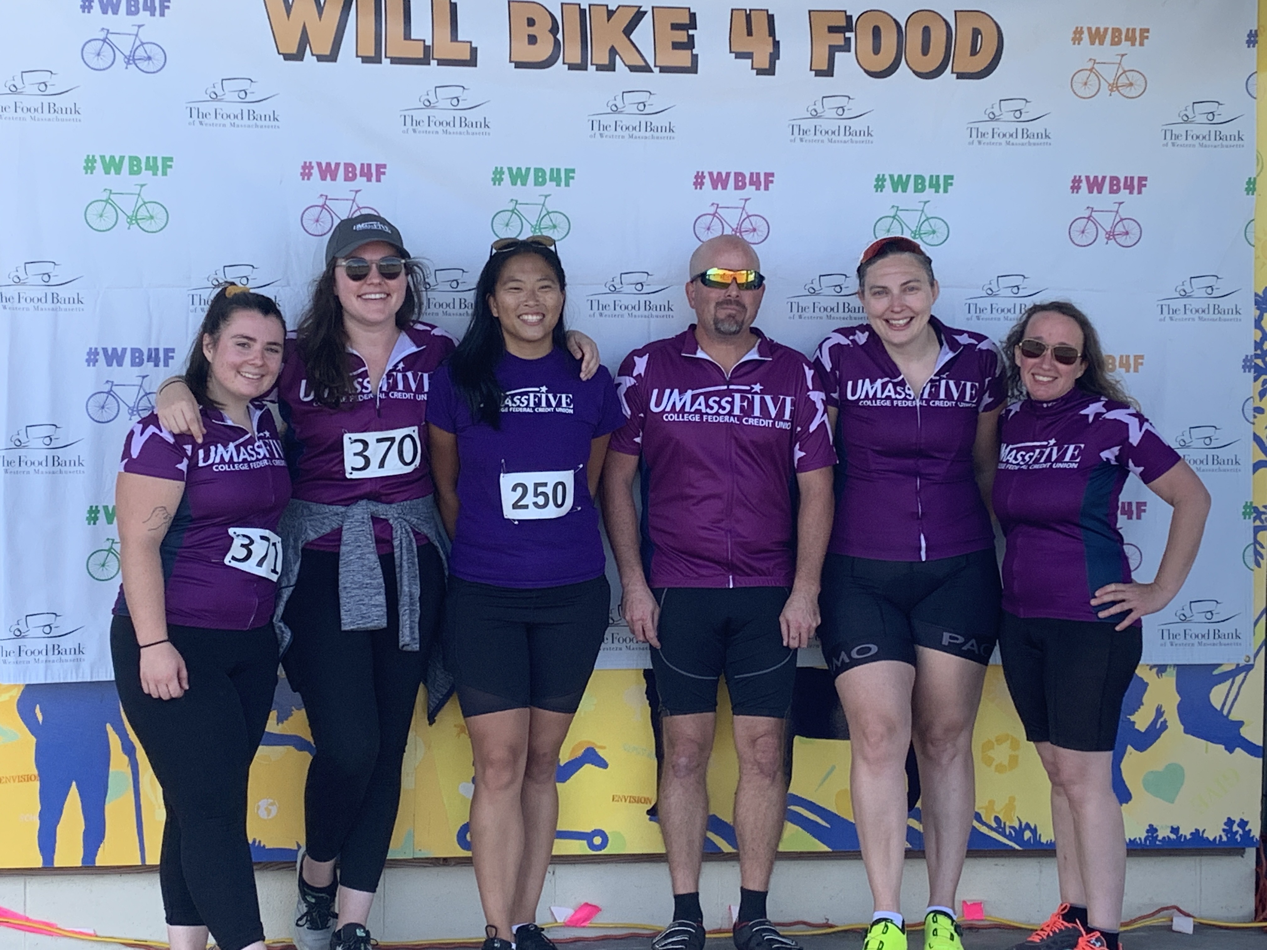 Team UMassFive at WillBike4Food